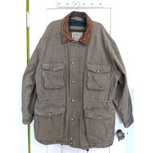 VTG Abercrombie Fitch Adirondack Trail Guide Parka Mens XL Barn Chore Jacket 80s
